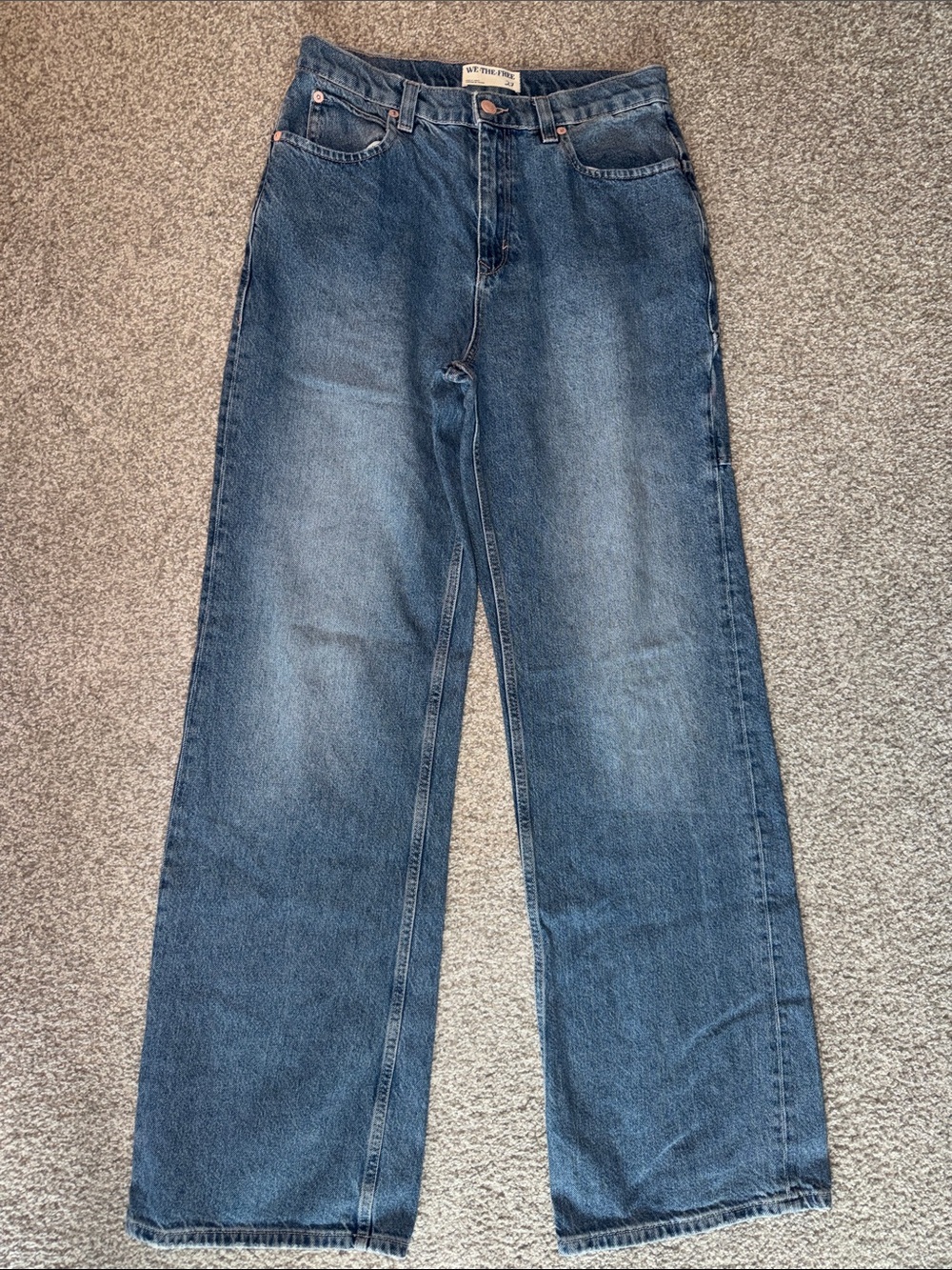 Free people wide leg jeans 27